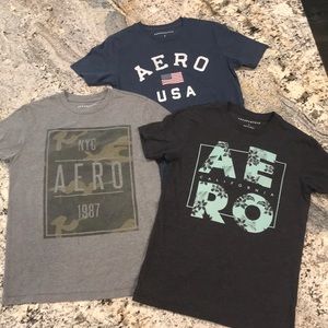 3 Aeropostale shirts.